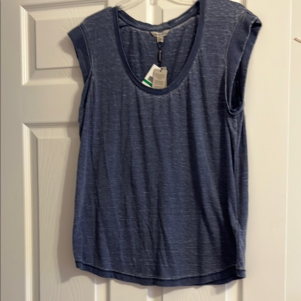 Women's Blue Sleeveless Top